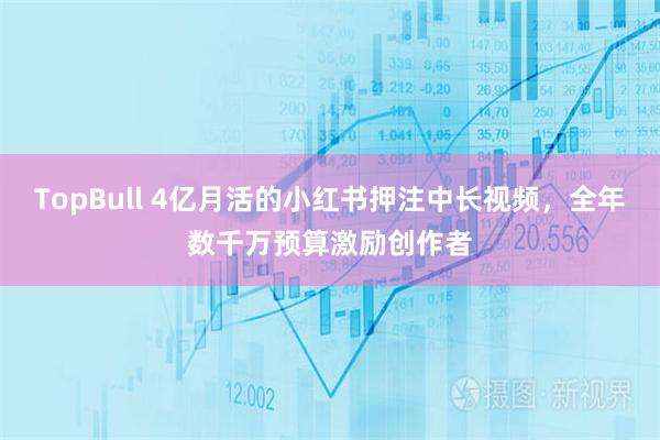 TopBull 4亿月活的小红书押注中长视频，全年数千万预算激励创作者